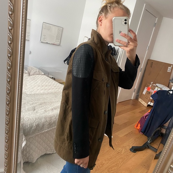 Ponte Sleeve Utility Jacket - Picture 4 of 6